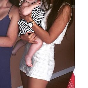 Sabo Skirt White Knit Set